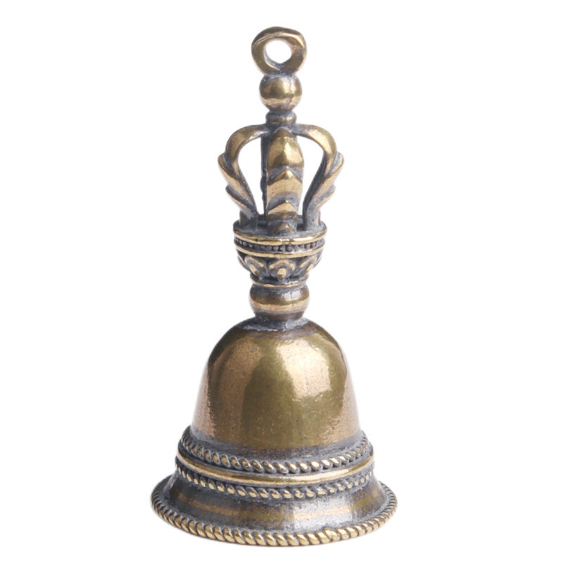 Wholesale Brass Distressed Tantric King Kong Bell Keychains
